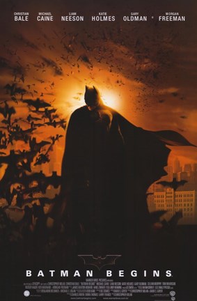 Framed Batman Begins Sunrise Print