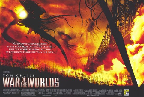 Framed War of the Worlds Burning Print