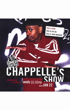 Framed Chappelle&#39;s Show Red Print