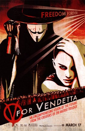 Framed V for Vendetta Pop Print