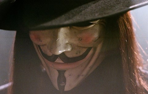 Framed V for Vendetta Close Up Screen Shot Print