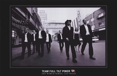 Framed World Series of Poker Team Full Tilt Poker Print