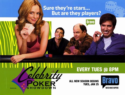 Framed Celebrity Poker Showdown Print