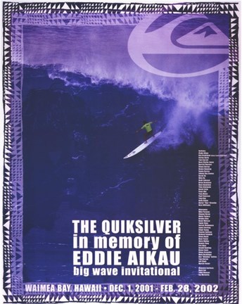 Framed Quiksilver Big Wave Invitational Print