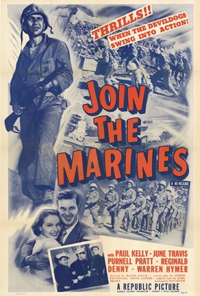 Framed Join the Marines Print
