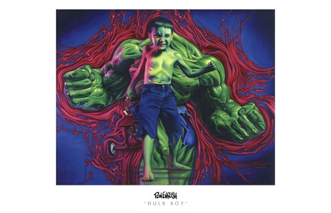 Framed Hulk Boy Print