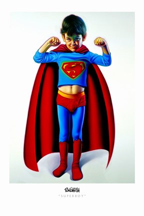 Framed Superboy Print