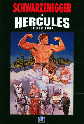 Framed Hercules in New York Print