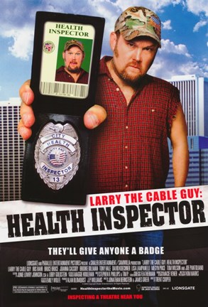 Framed Larry the Cable Guy: Health Inspector Print