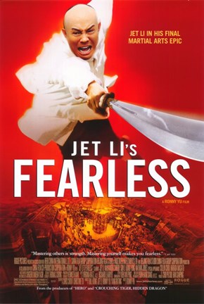 Framed Jet Li&#39;s Fearless Print