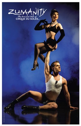 Framed Cirque du Soleil - Zumanity, c.2003 (hand to hand) Print