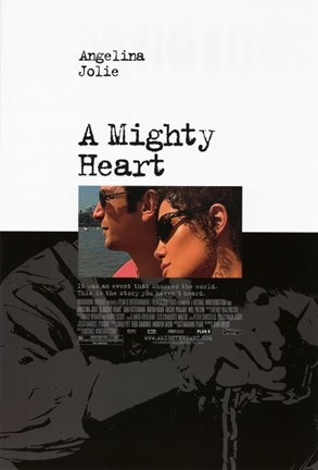 Framed Mighty Heart Angelina Jolie Print