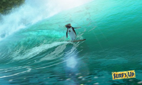 Framed Surf&#39;s Up - surfing waves Print