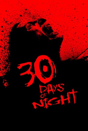 Framed 30 Days of Night - Red and Black Print