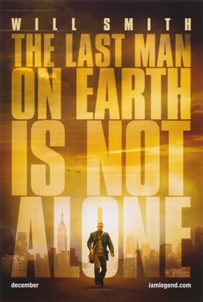 Framed I Am Legend - The last man on earth is not alone Print