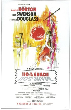 Framed 110 In the Shade (Broadway) Print