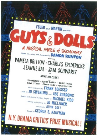 Framed Guys and Dolls (Broadway) Print