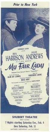 Framed My Fair Lady (Broadway) Print