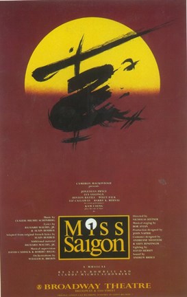 Framed Miss Saigon (Broadway) Print