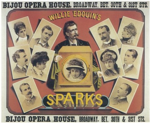 Framed Sparks (Broadway) Print