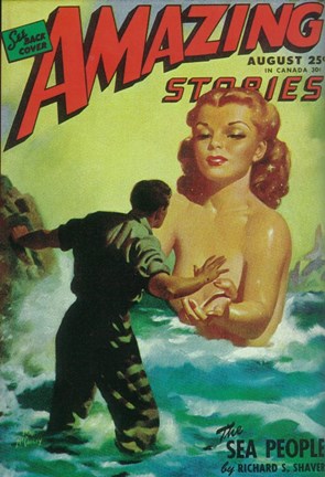 Framed Amazing Stories (Pulp) Print