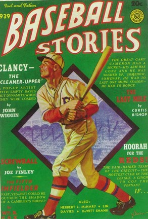 Framed Baseball Stories (Pulp) Print