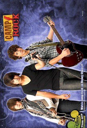 Framed Camp Rock Jonas Brothers Print