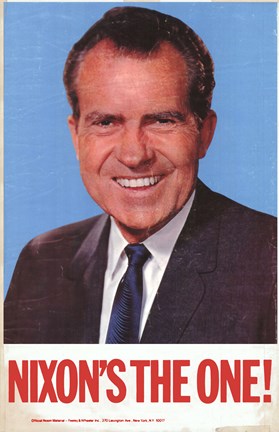 Framed Richard Nixon Print