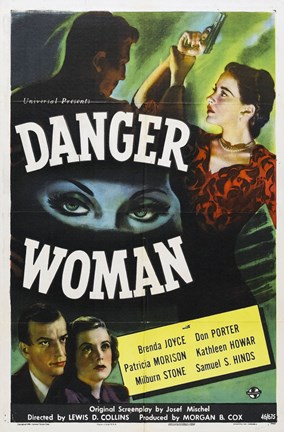 Framed Danger Woman Print