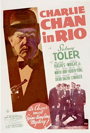 Framed Charlie Chan in Rio Print