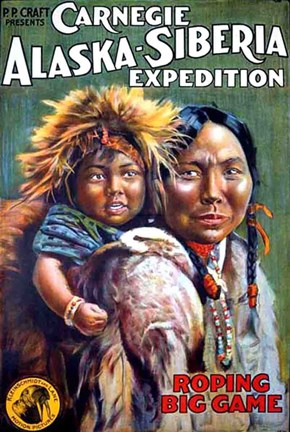 Framed Alaska-Siberian Expedition Print