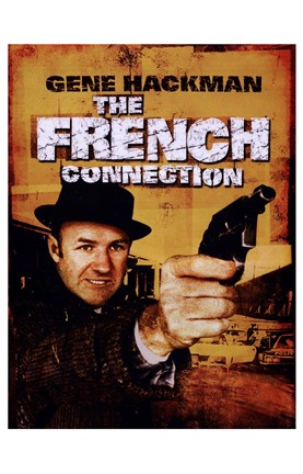 Framed French Connection Gene Hackman Print