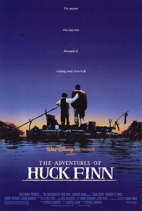 Framed Adventures of Huck Finn Print