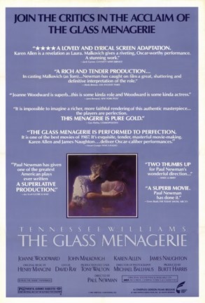 Framed Glass Menagerie Critics Aclaim Print