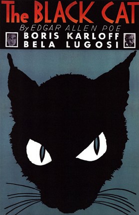 Framed Black Cat, 1934 Print