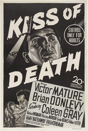 Framed Kiss of Death Coleen Gray Print