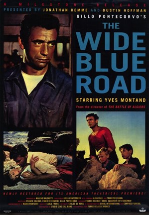 Framed Wide Blue Road Print