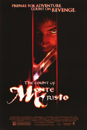 Framed Count of Monte Cristo - red face Print