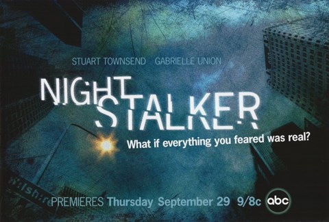 Framed Night Stalker TV Show Print