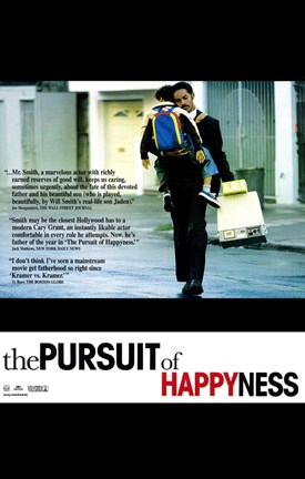 Framed Pursuit of Happyness Print
