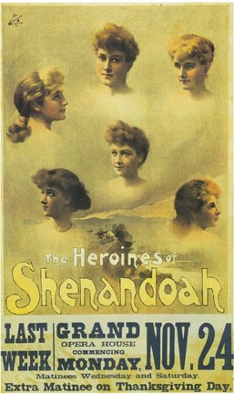 Framed (Broadway) Heroines Of Shenandoah Print