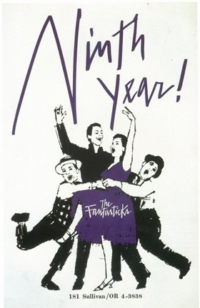 Framed (Broadway) Fantasticks Print