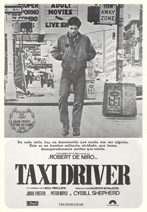 Framed Taxi Driver Gray Print