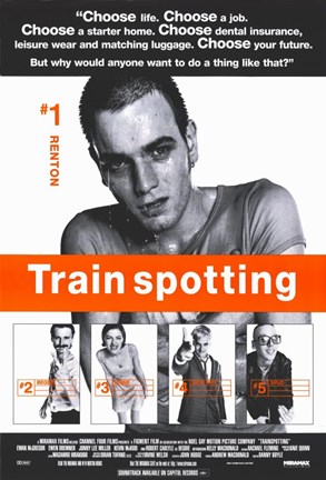 Framed Trainspotting - #1 Renton Print