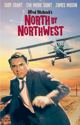 Framed North By Northwest Running from Airplane Print