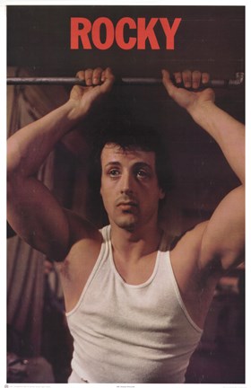 Framed Rocky Sylvester Stallone Print