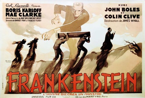Framed Frankenstein Print