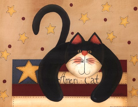 Framed Ameri-Cat Print