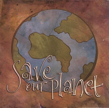 Framed Save Our Planet Print
