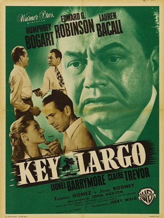 Framed Key Largo Green Print